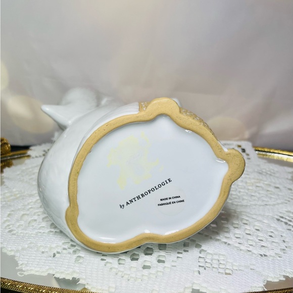 ANTHROPOLOGIE Bud Vase Fox Whimsical Stoneware - Picture 7 of 7